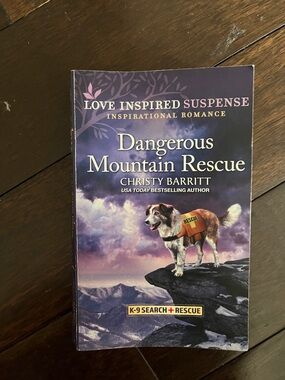 Dangerous Mountain Rescue by Christy Barritt Purple Cover Great for the cottage